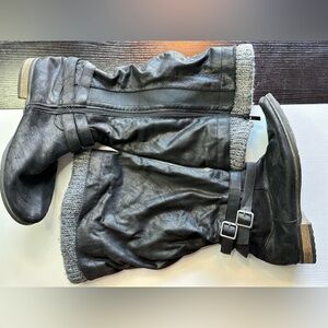 Women’s Black Faux Leather Knee-High Boots - Size 12 - $20